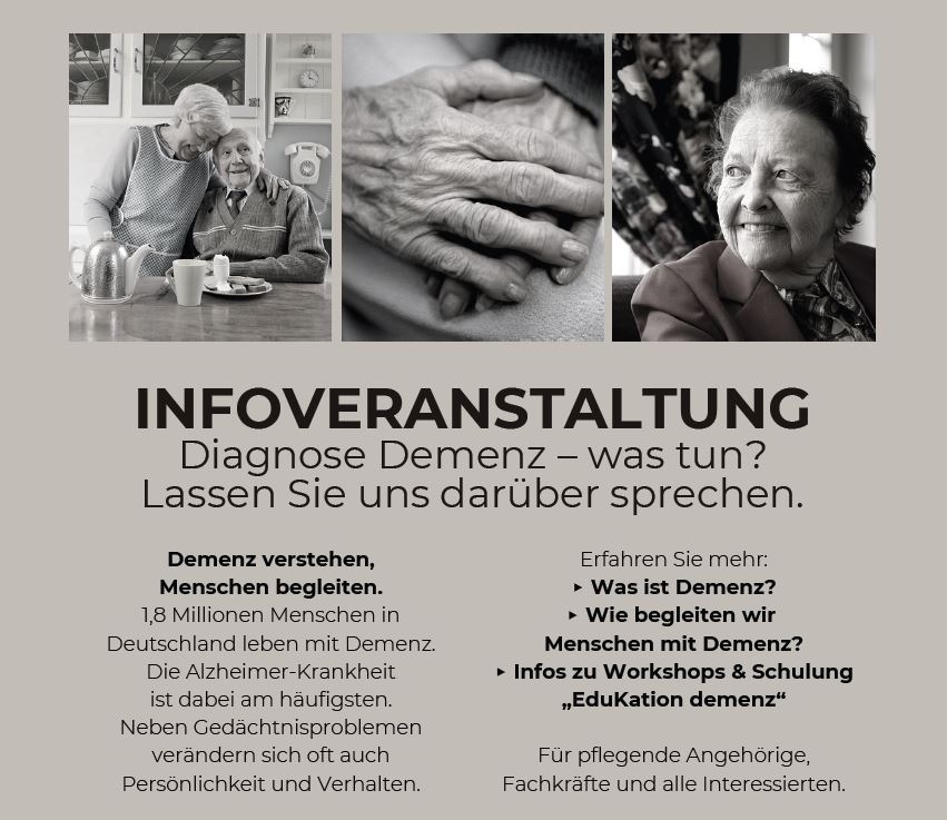 Infoveranstaltung Demenz - was tun?
