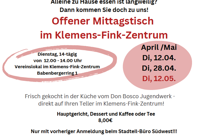 Offener Mittagstisch